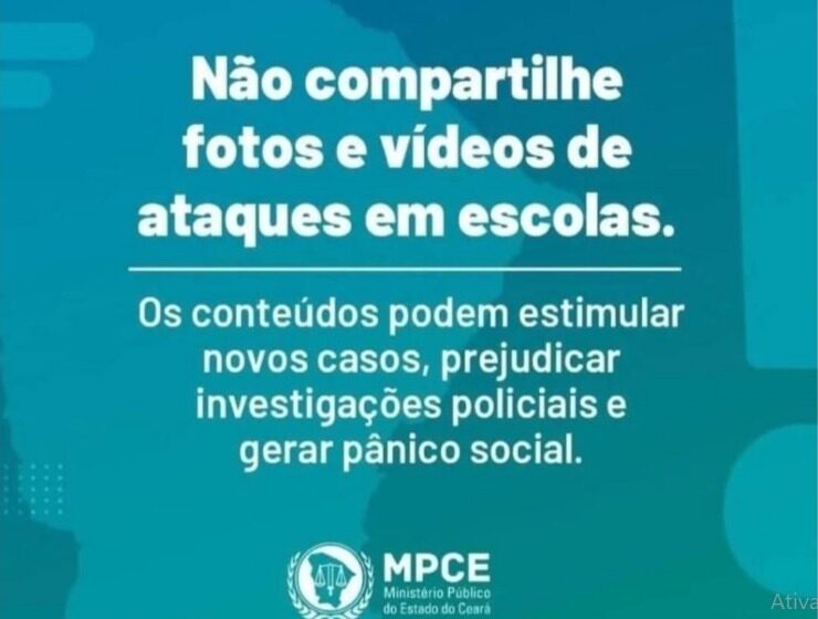  MP-Ce recomenda não divulgar informações sobre ataque a escolas