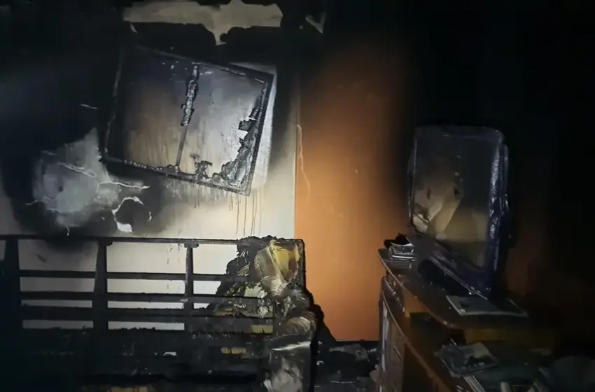 Casal de idosos fica embaixo de chuveiro ligado para se salvar de incêndio em apartamento em Fortaleza.