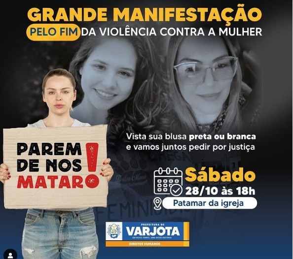  Mulheres de Varjota farão ato contra feminicídios.