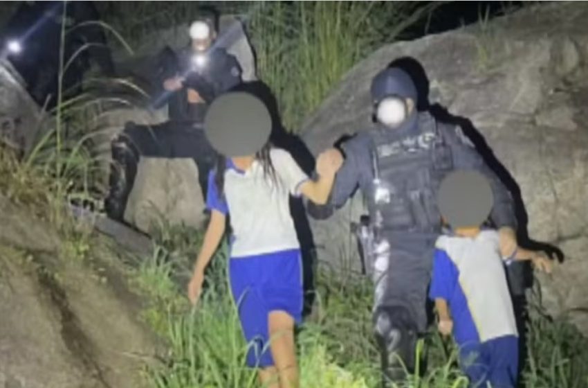  Após sofrer abuso sexual do pai, crianças fogem de casa e são resgatadas em matagal pela polícia.