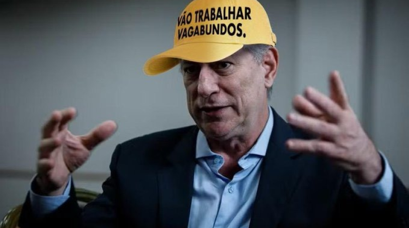  Ciro Gomes entra na guerra dos bonés em tom de crítica: “Vão trabalhar, vagabundos”.